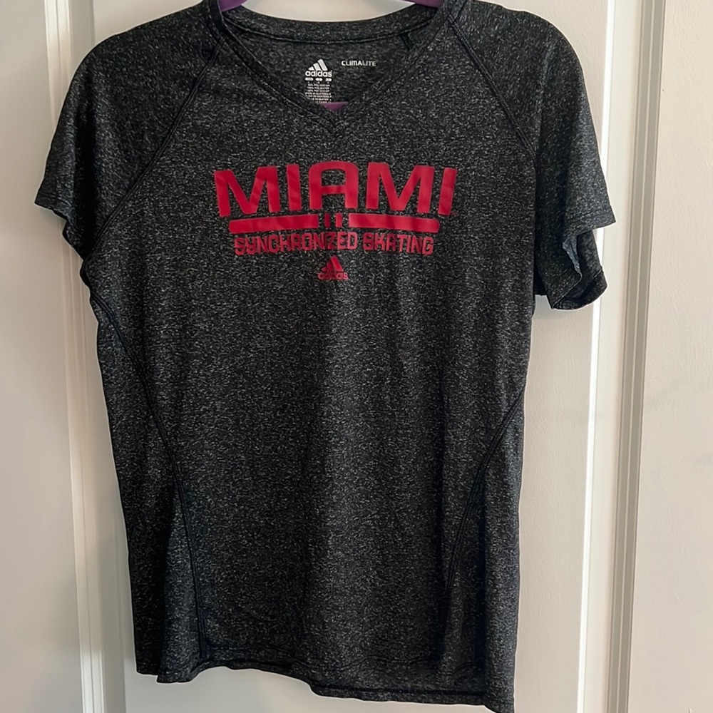 Adidas grey t shirt Miami Synchronized skating